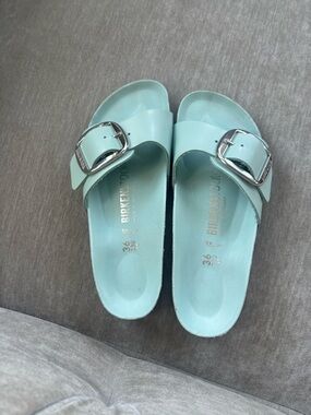 Birkenstock Arizona Pale Mint Two-Strap Sandal